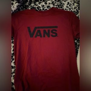 Vans red tshirt